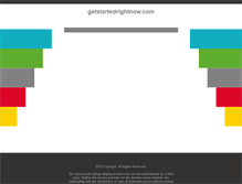 Tablet Screenshot of getstartedrightnow.com